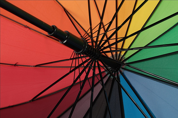 Hot sale Factory Paraguas - Muti-colour straight rainbow umbrella – Outdoors