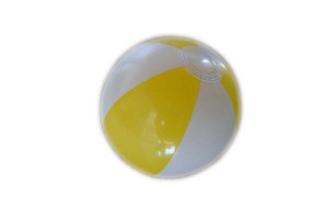 Round inflatable ball