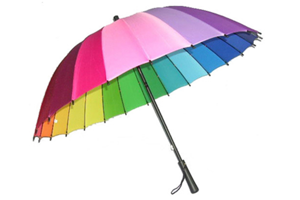 Hot sale Factory Paraguas - Muti-colour straight rainbow umbrella – Outdoors