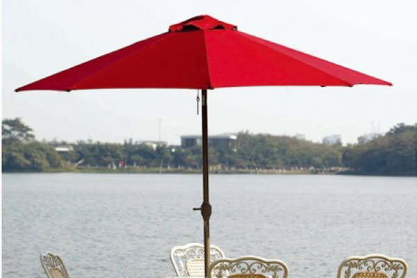 Factory selling C Handle Inverted Umbrella - Steel frame resort courtyard umbrella – Outdoors