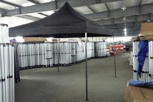 Trade show pop-up tent