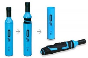 Three Fold Wine Bottle Umbrella