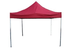 Side-wall fold-up gazebo