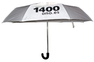 Solid colour present umbrella