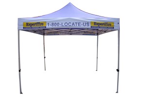 Side-wall fold-up gazebo