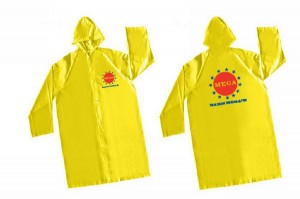 Clear Water-proof disposable poncho