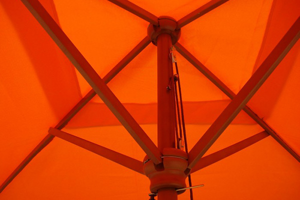 OEM Manufacturer Promotional Umbrella Foldable - Square large solar wood umbrella – Outdoors