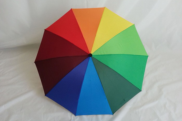 Manufacturing Companies for Plastic Umbrella Base - Foldable colourful rainbow umbrella – Outdoors