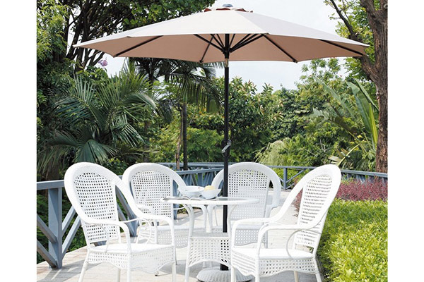 Factory selling C Handle Inverted Umbrella - Steel frame resort courtyard umbrella – Outdoors