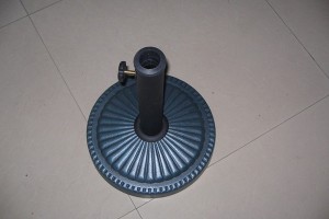 Parasol cement metal round base